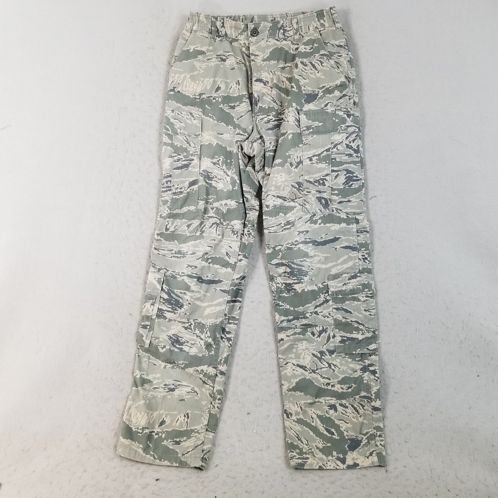 US Air Force Utility Pants Men 32R Grey Digital Camo ABU Cargo Trousers DSCP